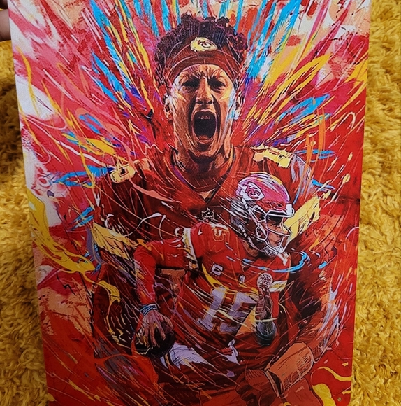 NFL KC Chiefs Patrick Mahomes Tin Sign - Picture 2 of 5